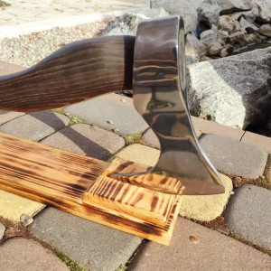 AXE STREAM  ексклюзивна сокира ручної роботи Сергія Дитюка, Сталь У8 інструментальна 60-62 HRC. Photo 3